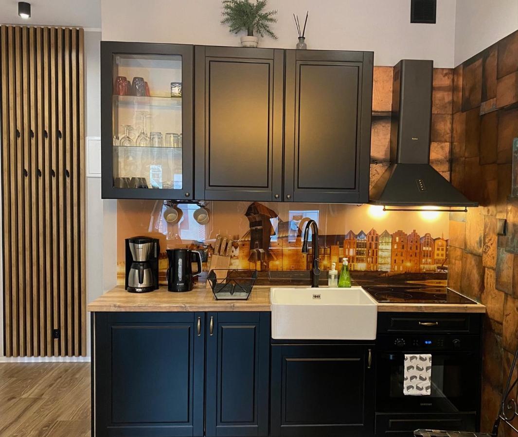 Apartament Zielony Lub Bursztynowy Z Parkingiem Stare Miasto 格但斯克 外观 照片