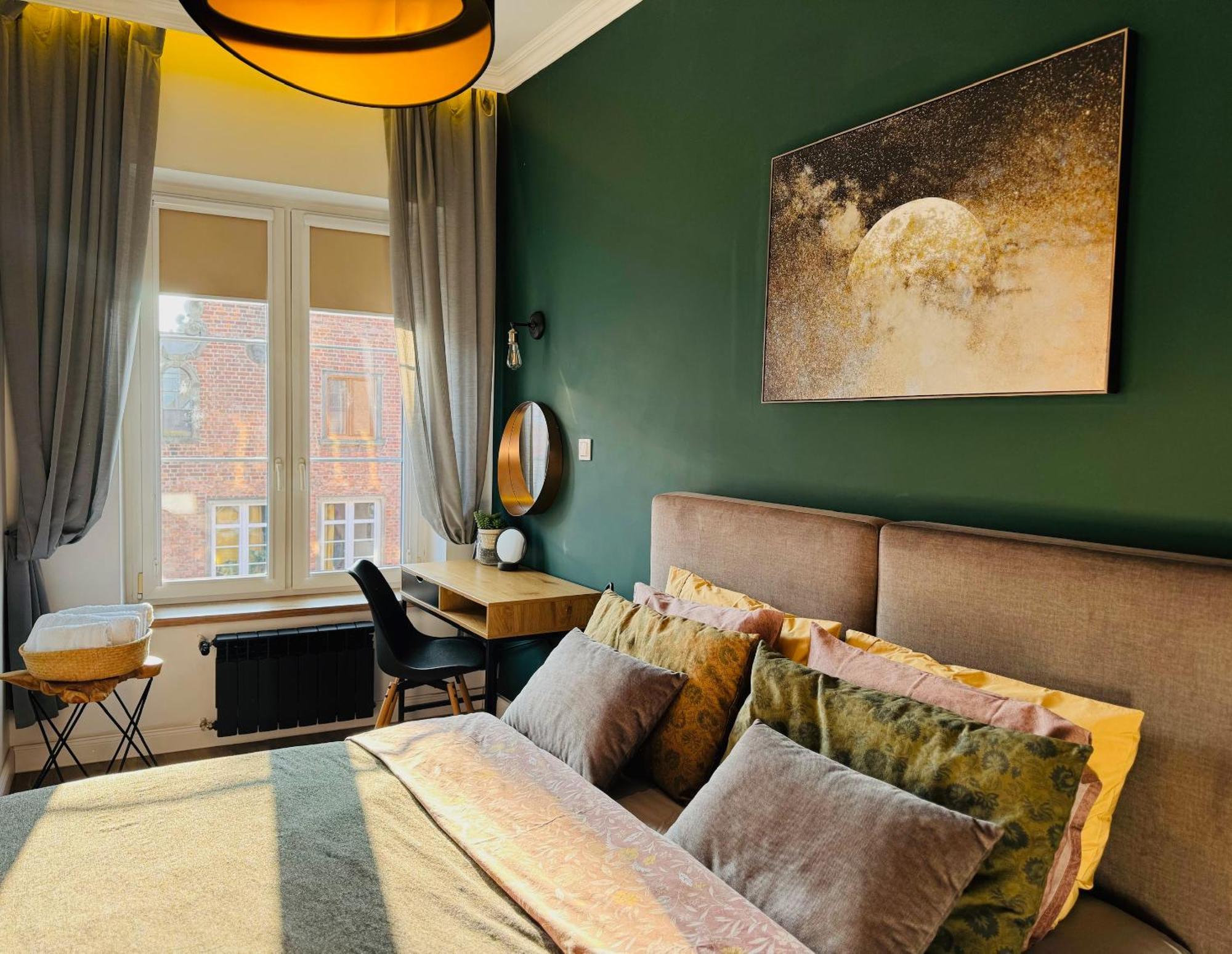 Apartament Zielony Lub Bursztynowy Z Parkingiem Stare Miasto 格但斯克 外观 照片